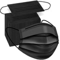 100 PCS Black Disposable Face Masks, 3-Ply Daily Protection Masks