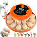 18 Egg Incubator w/ Auto Turning & Humidity Control for Poultry Hatching