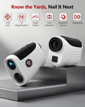 Golf Rangefinder w/ Slope Switch, Flag Lock Vibration & Magnetic Stripe