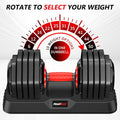 Adjustable Dumbbell Set Pair, 10-in-1 Free Weights for Home Gym Workouts