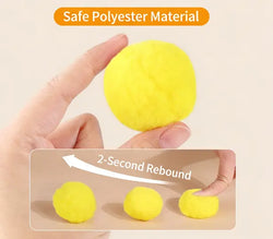 Cat Toy Balls: 20-Pack 3.0cm Soft Plush Balls Compatible with Automatic Launchers - Interactive Kitten Training & Play#Summervibes #petLovers