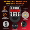 Wireless Magnetic Trailer Light Kit, Rechargeable LED Tow Tail Lights