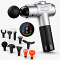 Deep Tissue Massage Gun with 10 Massage Heads, Cordless Percussion Massager for Back, Neck, Shoulders, Legs & Muscle Recovery, Black