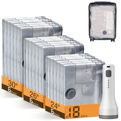 15 Pack Vacuum Storage Bags for Travel with Cordless Pump