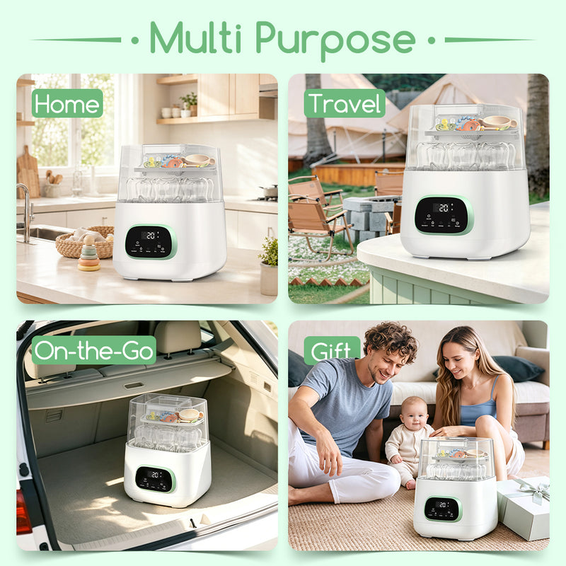 Baby Bottle Washer, Sterilizer and Dryer, All-in-One Pro Cleaning Machine for Bottles, Pump Parts & Baby Essentials, Effortless Care, Replaces Hand Washing