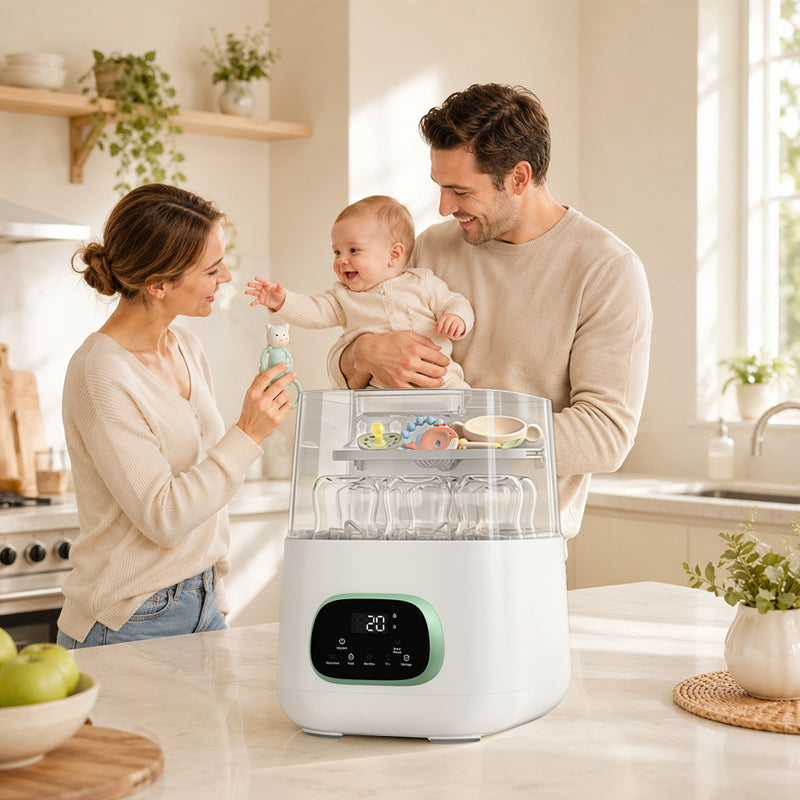 Baby Bottle Washer, Sterilizer and Dryer, All-in-One Pro Cleaning Machine for Bottles, Pump Parts & Baby Essentials, Effortless Care, Replaces Hand Washing