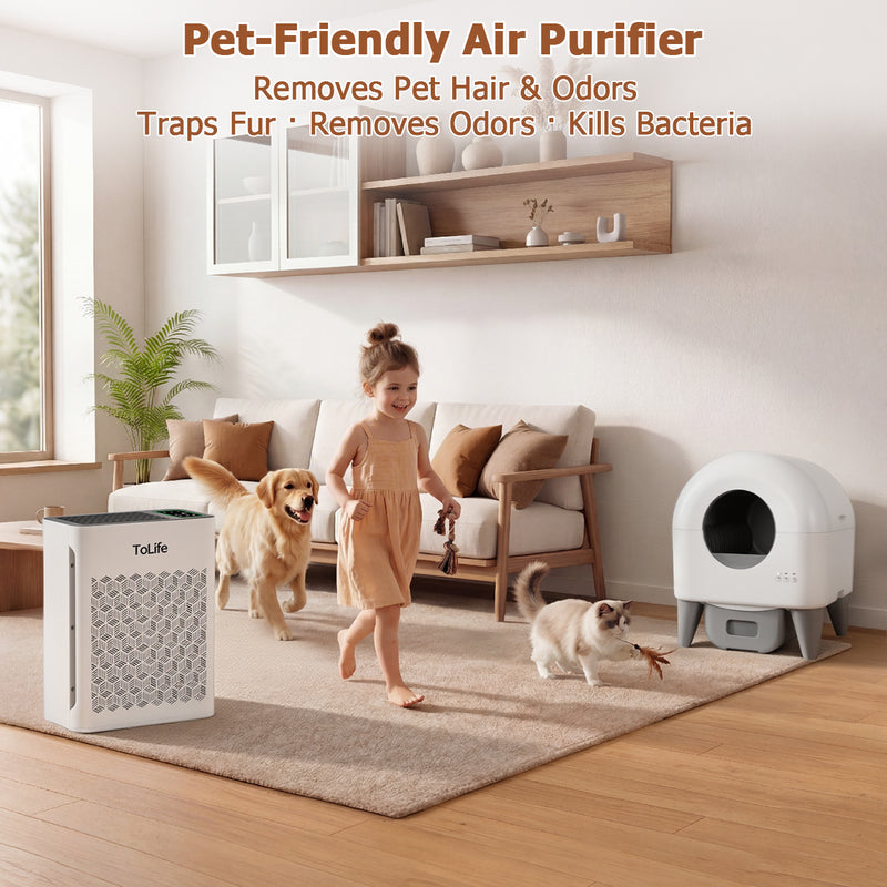 Powerful Air Purifiers for Home Large Room Up to 2000 Ft² with PM 2.5 Display Air Quality Sensor,HEPA Filter,Filters Smoke,Pollen,Pet Dander