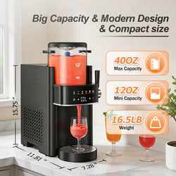 Cold Press Juicer, Masticating Juicer with Wide Feed Chute, Slow Juicer Machines Fit Whole Vegetables and Fruits with High Juice Yield, Easy to Clean (Black)