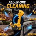 Cordless Handheld Leaf Blower with Dual Batteries, Variable Speed and Turbo Mode