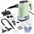Handheld Steam Cleaner, Portable Steamer for Cleaning with 18PCS Accessories, 12s Fast Heating, Pressurized Steam Cleaner for Home, Kitchen, Bathroom, Car Detailing, Window, and Clothes, Green