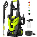 Pressure Washer, Power Washer with 4 Nozzles and Foam Cannon, High Pressure Cleaning Machine for Cars, Driveways, Fences, Patios, Home Cleaning