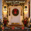 2-Pack Snowman Christmas Porch Light Covers, Outdoor Holiday Decor for Porch & Garage Lights