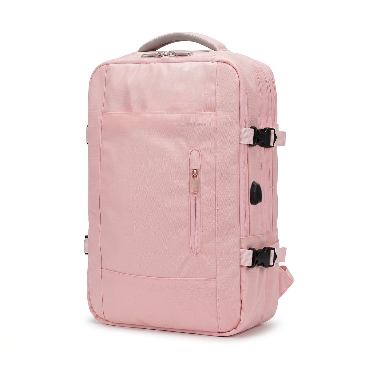 Large Capacity Expandable Carry-On Travel Backpack with USB Port and Luggage Sleeve