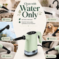 Handheld Steam Cleaner, Portable Steamer for Cleaning with 18PCS Accessories, 12s Fast Heating, Pressurized Steam Cleaner for Home, Kitchen, Bathroom, Car Detailing, Window, and Clothes, Green