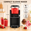 All-in-1 Slushie & Ice Cream Maker, Rapid Cooling, No Ice Needed, Easy Clean - Black