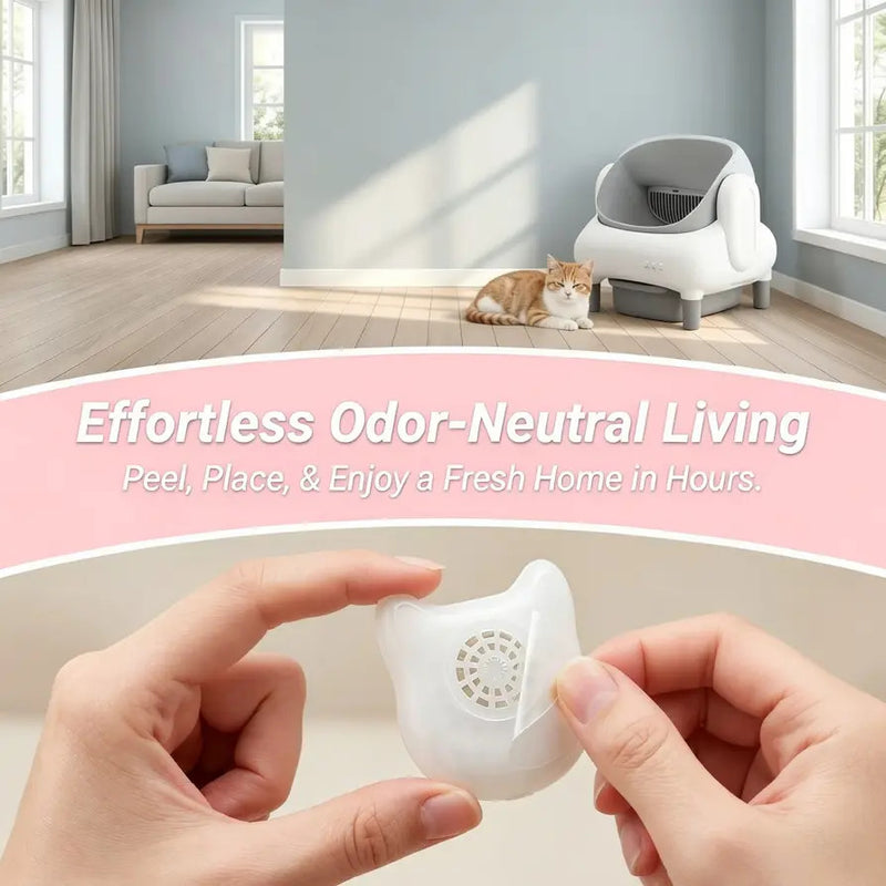 2PCS Universal Deodorizing Pods, Long-Lasting Scent Odor Remover for Fumoi Automatic Cat Litter Box