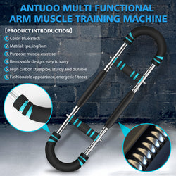 Twister Arm Trainer, 3 Adjustable Resistance Levels 60-100 lbs, Arm Trainer, Stainless Steel, Arm & Chest Workout Equipment for Men