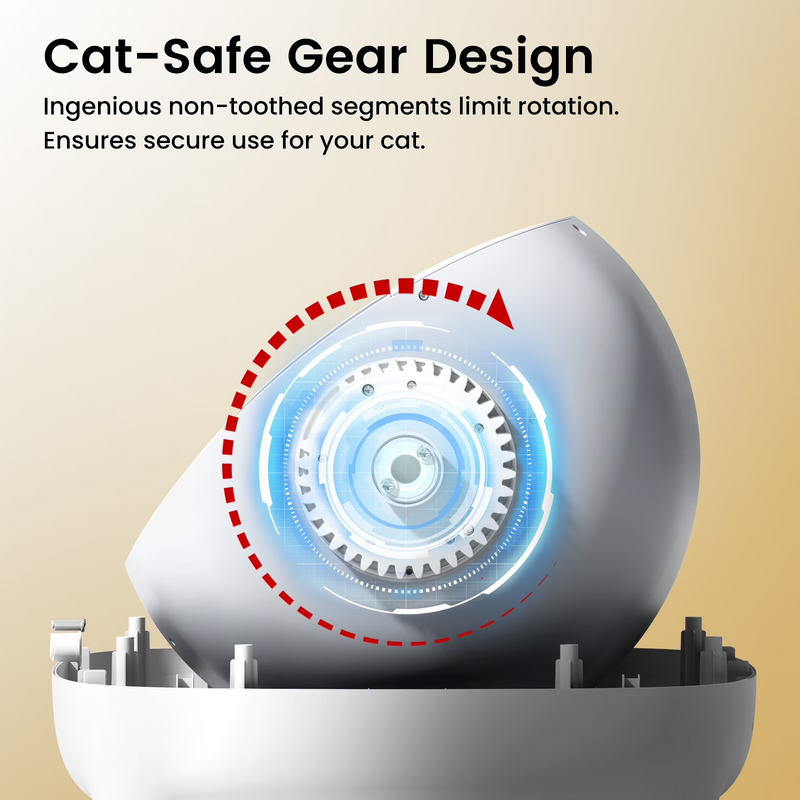 Self Cleaning Litter Box, 95 L Automatic Cat Litter Box Self Cleaning for Multiple Cats, with Safety Protection, App Control,1 Roll Garbage Bags,White & Grey