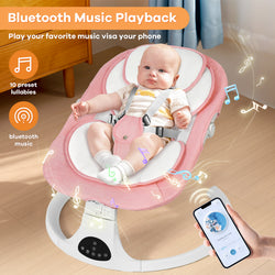 Baby Bouncer, Portable Baby Bouncer Seat for Baby 0-18 Months, 3 Modes with Rocker and Stationary Options, Infant Rocker Chair with Hanging Toys