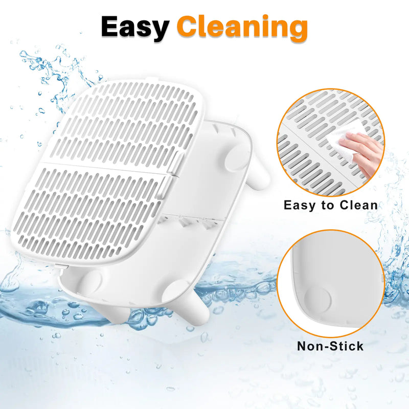 Filter Cat Litter Box Step Ramp, Anti-Tracking Litter Catcher Mat Pedal Stool, Non-Slip Step for Kitten & Senior Cats, Compatible with Self-Cleaning Litter Box
