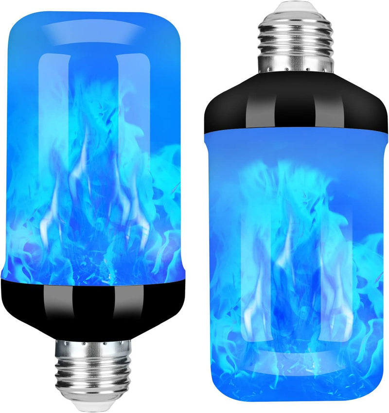 LED Flame Effect Light Bulb with 4 Lighting Modes E26 Base for Halloween Christmas Party Decor