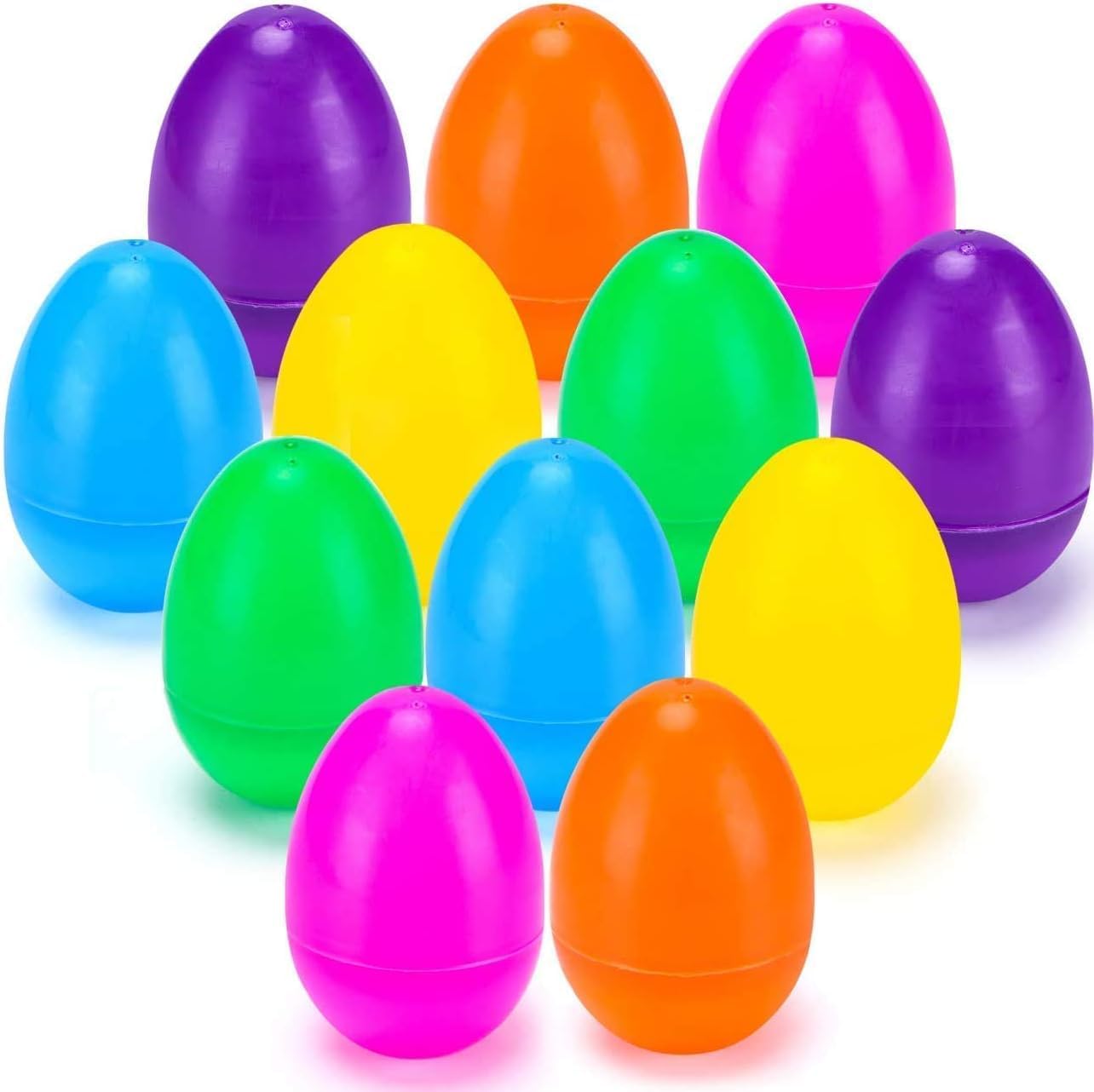 24-Count Prefilled Easter Eggs with Plush Animal Finger Puppets, Easter Basket Stuffers and Egg Hunt Party Favors