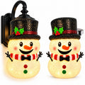2-Pack Snowman Christmas Porch Light Covers, Outdoor Holiday Decor for Porch & Garage Lights