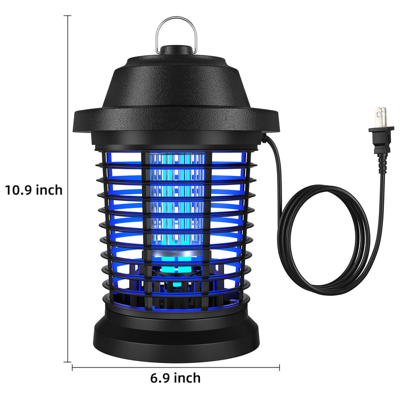 Bug Zapper, Mosquito Zapper, Fly Trap Mosquito Lamp, Effective bug control-4000 SqFt Coverage-1000V power grid-ABS Plastic-Easy to clean, Mosquito And Fly Trap For Home, 2 Prong Plug, Gifts For Family And Friends