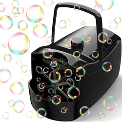 ubble Machine for Kids, High Output Bubble Maker Blower for Parties, Blue