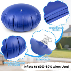 Kids Pod Swing Chair with Inflatable Cushion, Storage Pocket & Hanging Hardware