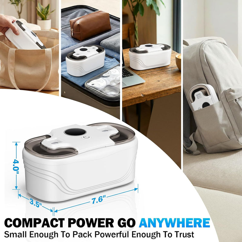 Raugbeyvo 48kHz Ultrasonic Jewelry Cleaner with UV Light and 3 Modes, 400mL