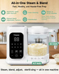 Baby Food Maker with Steam Basket, One-Touch Cooking, Blending and Self-Cleaning