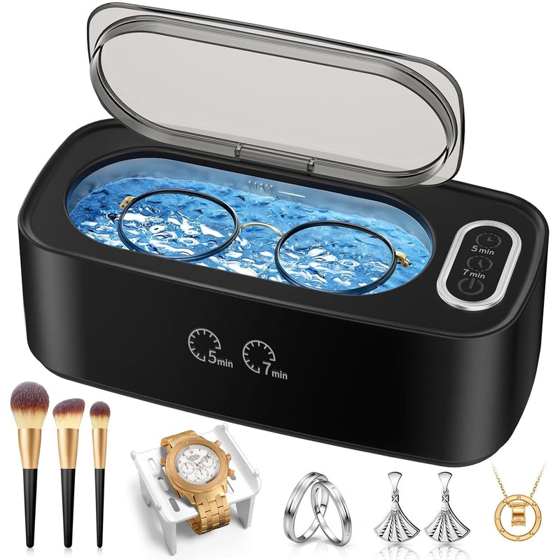Ultrasonic Jewelry Cleaner with Dual Cleaning Modes and Stainless Steel Tank