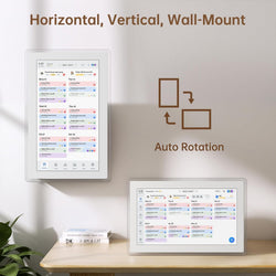 Digital Calendar Wall Touch Screen, 15.6 Inch Smart HD Electronic Calendar for Family & Chore Chart with Meal Planner, Built-in Digital Photo Frame