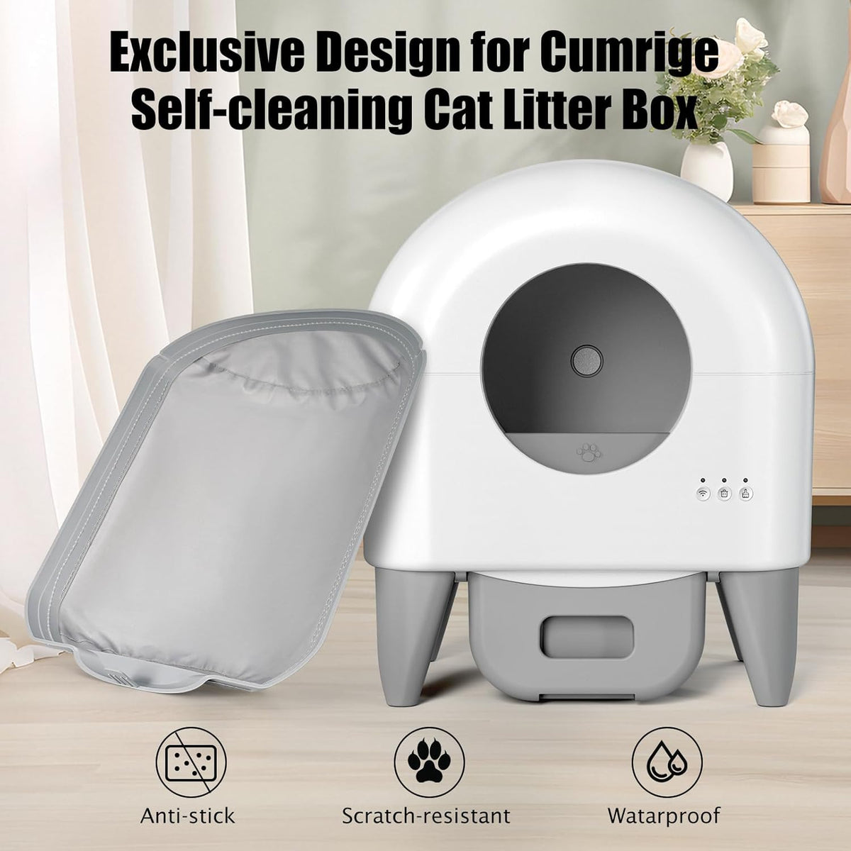 Fumoi Self Cleaning Litter Box M2/M4 Waterproof Pad-(Two Pack）