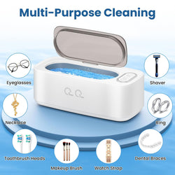 Ultrasonic Jewelry Cleaner with Dual Cleaning Modes and Stainless Steel Tank