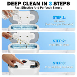 Raugbeyvo 48kHz Ultrasonic Jewelry Cleaner with UV Light and 3 Modes, 400mL
