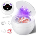 Ultrasonic Retainer Cleaner, 48kHz Denture & Jewelry Cleaner, 200ML Black