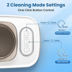 Ultrasonic Jewelry Cleaner with Dual Cleaning Modes and Stainless Steel Tank