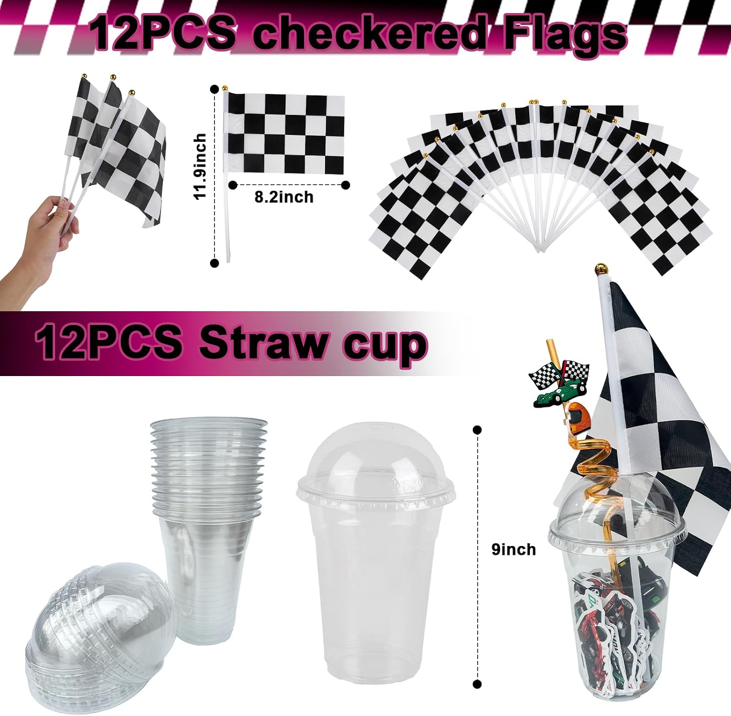 110-Piece Jungle Safari Party Favor Set with Animal Glasses, Pull-Back Cars, Keychains and Stickers