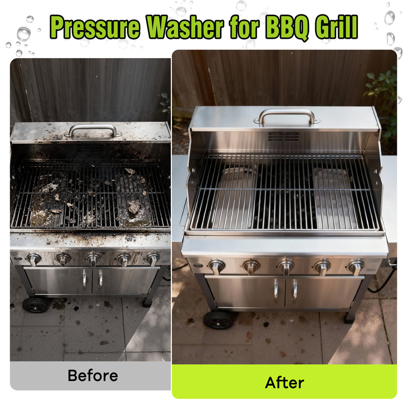 Pressure Washer, Power Washer with 4 Nozzles and Foam Cannon, High Pressure Cleaning Machine for Cars, Driveways, Fences, Patios, Home Cleaning