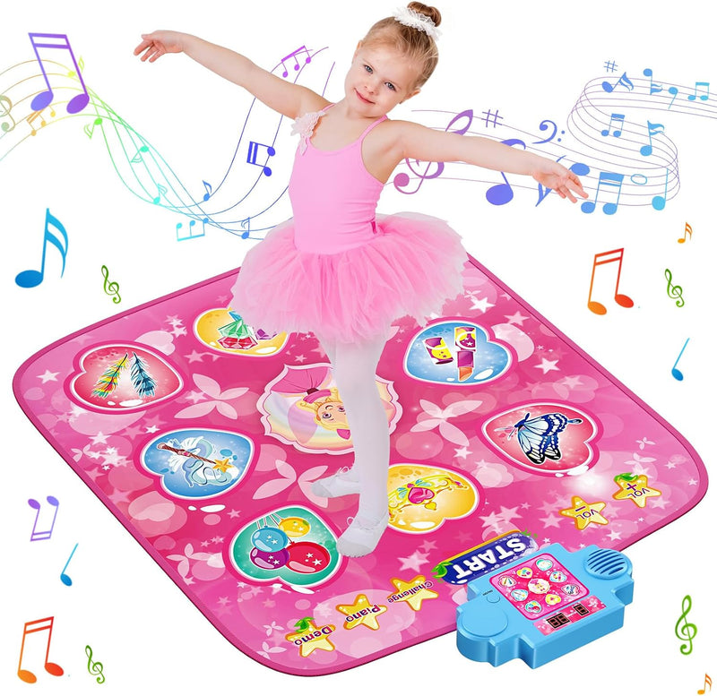 Dance Mat for Kids with 3 Play Modes, 8 Levels, LED Scoreboard & Music