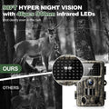 MRSCRET 4K 60MP WiFi Trail Camera,Game Cameras with Night Vision Motion Activated Waterproof,Suitable for Outdoor Wildlife Detection, Monitoring Home Security