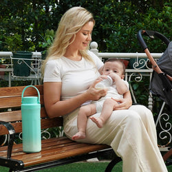 22oz Portable Breast Milk Cooler for Work & Travel, Breastmilk Cooler with 360° Total Cooling for 24 Hours & Leak-Proof Dual-Bottle for Breastfeeding Moms' All-Day Needs