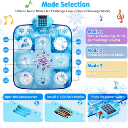 Dance Mat for Kids with 3 Play Modes, 8 Levels, LED Scoreboard & Music