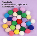 Cat Toy Balls: 20-Pack 3.0cm Soft Plush Balls Compatible with Automatic Launchers - Interactive Kitten Training & Play#Summervibes #petLovers
