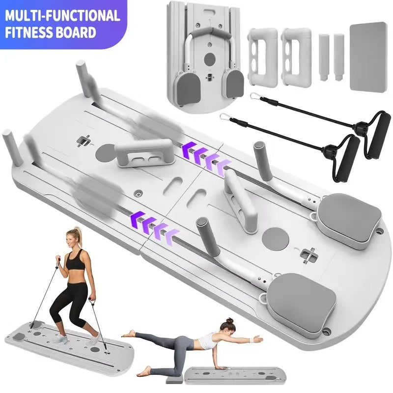 Adjustable Flat Ab Board for Core Workout, Foldable Sit Up Bench for Home Fitness Training and Body Shaping
