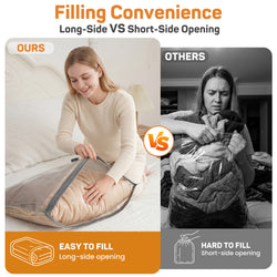 15 Pack Vacuum Storage Bags for Travel with Cordless Pump