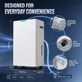 Portable Dehumidifier for Bedroom, Bathroom and Closet with Quiet Operation and Auto Shutoff