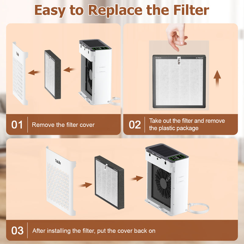 Powerful Air Purifiers for Home Large Room Up to 2000 Ft² with PM 2.5 Display Air Quality Sensor,HEPA Filter,Filters Smoke,Pollen,Pet Dander